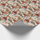 美しい3Dクリスマスマーケット ラッピングペーパー (角)