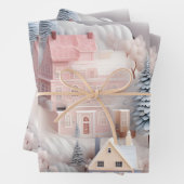 美しい3Dフェスティバルクリスマスヴィレッジ ラッピングペーパーシート (インサイチュ)