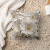 美しい3Dホワイトガーデニアブライダル クッション (ブランケット)