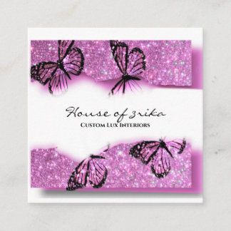 美しい3D名ポップ・アートの刺   スクエア名刺