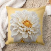 美しい3D白い花 クッション (ブランケット)
