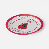 美しい40周年 ペーパープレート (アングル)