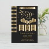 美しい50周年ゴールデンアニバーサリー 招待状 (スタンド正面)
