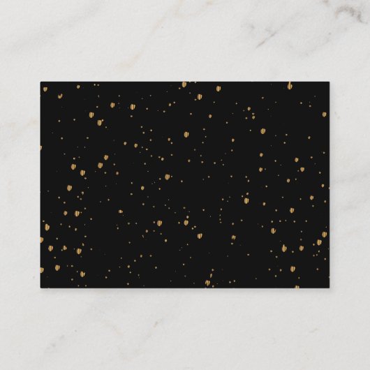 美しい50thゴールデンアニバーサリーRSVP 2 エンクロージャーカード (裏面)