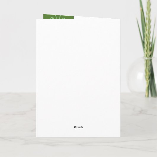 美しい5"x7"セントパトリックの日のグリーティングカード カード (裏面)