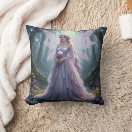 美しい6月パールフェアリー クッション (ブランケット)