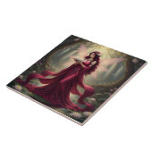 美しい7月ルビーフェアリー タイル (側面)