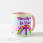 美しい80番目の誕生日恵みMUG マグカップ (正面右)