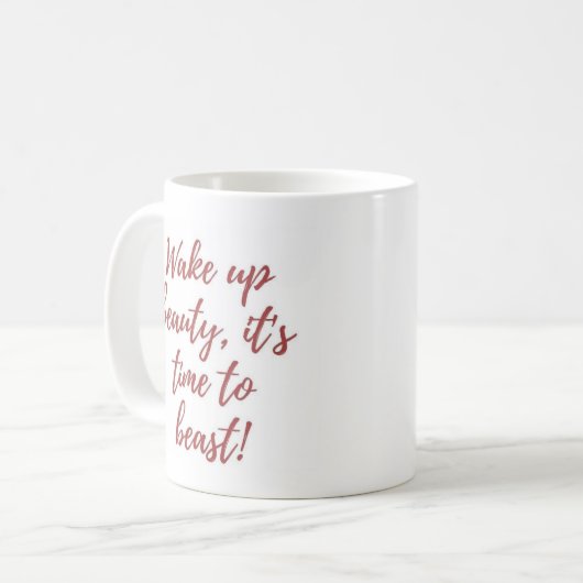 美しい、それをです獣へ時間目覚めて下さい コーヒーマグカップ (正面左)