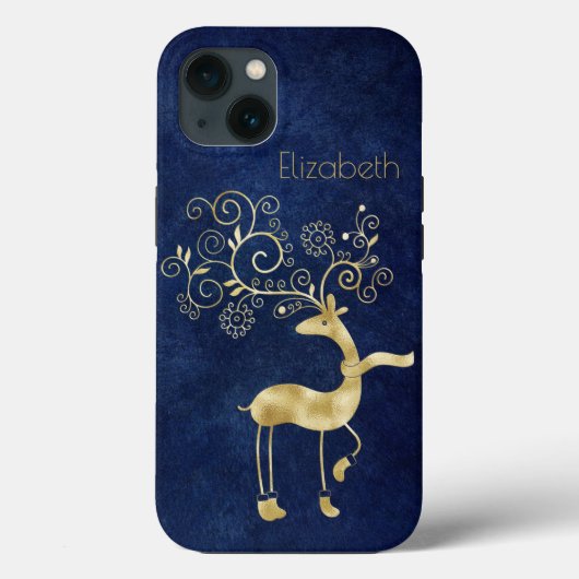 美しい、アメージングの、青いクリスマストナカイ Case-Mate iPhoneケース (裏面)