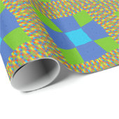 美しい アメージング グリーン ブルー シアン アート プリント デザイン ラッピングペーパー (ロールコーナー)