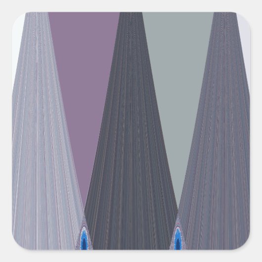 美しい アメージング チェブロン デザイン アート プリント スクエアシール (正面)