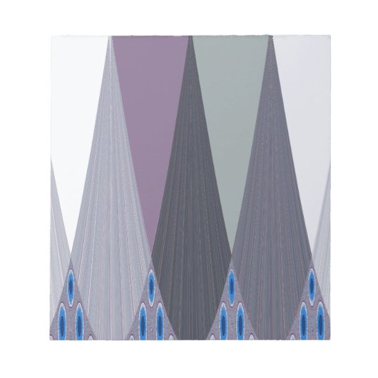 美しい アメージング チェブロン デザイン アート プリント ノートパッド (正面)