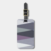 美しい アメージング チェブロン デザイン アート プリント ラゲッジタグ (正面縦)