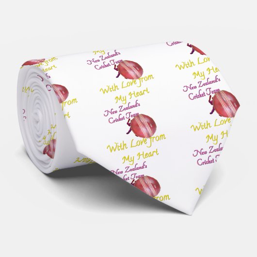 美しい アメージング 赤いクリケットボール デザイン ネクタイ (ロール)