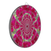 美しい アメージング 赤いバラのカレイドスコープ パターン ダーツボード (正面左)