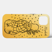 美しい,アメージング,金ゴールドクリスマス雪だるま Case-Mate iPhoneケース (裏面 (横))