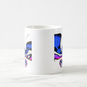 美しい アメージング USA ファン テキスト アート パターン デザイン コーヒーマグカップ (中央)