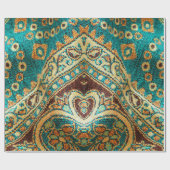 美しい,アラブ,アラビア語,アラビア語,アラビア風の織物 ラッピングペーパー (フラット)