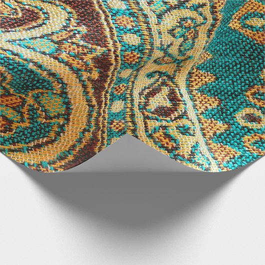 美しい,アラブ,アラビア語,アラビア語,アラビア風の織物 ラッピングペーパー (角)