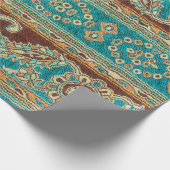 美しい，アラブ，アラビア語，アラビア語，アラビア風の織物 ラッピングペーパー (角)