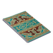 美しい，アラブ，アラビア，アラビア，アラビア，アラベスクの織物 ノートブック (右側)