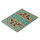 美しい，アラブ，アラビア，アラビア，アラビア，アラベスクの織物 ノートブック (左側)