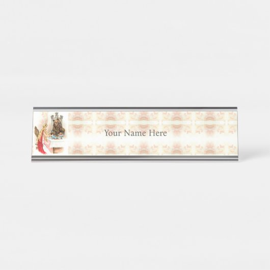 美しい・イン・ピンクと獣 デスクネームプレート (正面)