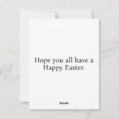 美しい イースター おしゃれ フェスティブ コラージュ シーズンカード (裏面)