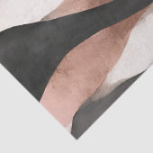 美しい エレガント 水彩 ピンク グレー アブストラクト 薄葉紙 (詳細)