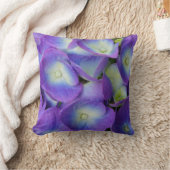 美しい・オブ・ア・ブルー・アジサイ クッション (ブランケット)