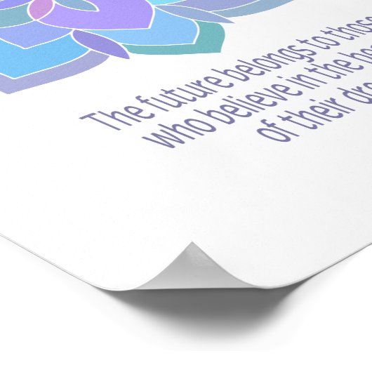 美しい・オブ・ドリームス引用文 ポスター (角)