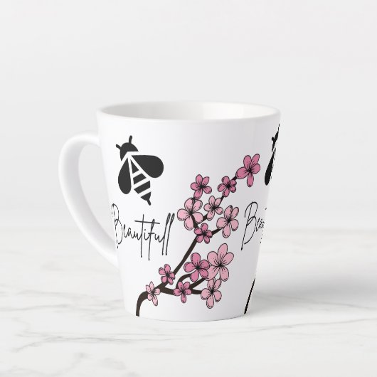 美しい カフェラテマグ (左アングル)