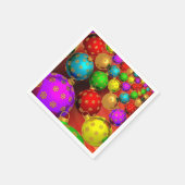 美しい、カラフルなクリスマスのオーナメント スタンダードカクテルナプキン (角)