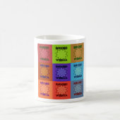 美しい カラフルな 素晴らしい 豊かな知恵 ポップ コーヒーマグカップ (中央)