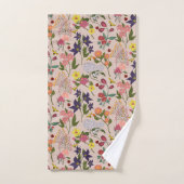 美しい,カラフルワイルドフラワー,ビー,レディーバグ バスタオルセット (ハンドタオル)