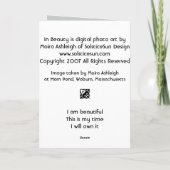 美しい カード (裏面)