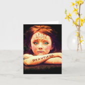 美しい~ カード (黄色い花)