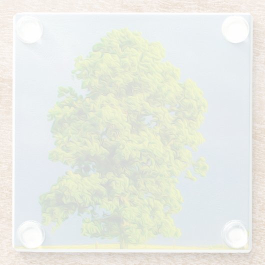 美しい ガラスコースター (裏面)