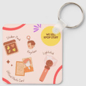 "美しい"キーチェーン キーホルダー (裏面)