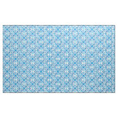 美しい&クラシック藍青と白のパターン ファブリック (ヤード)