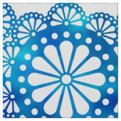 美しい&クラシック藍青と白のパターン ファブリック (見本)