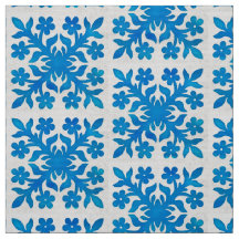 美しい&クラシック藍青と白のパターン