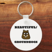 美しい/グラウンドホグ キーホルダー (正面)