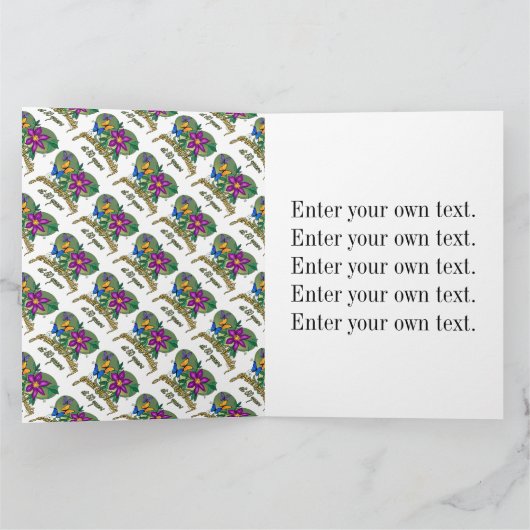 美しい&グレース50th誕生日 カード (内部)