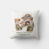 美しい コージー クリスマス オーダーメイド クッション (正面)