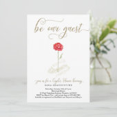 美しい&ザビーストカップルウェディングシャワー 招待状 (スタンド正面)