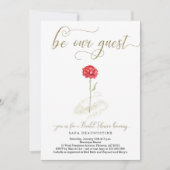 美しい&ザビーストカップルブライダルシャワー 招待状 (正面)