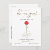 美しい&ザビーストキンセアニラ日付を保存 案内ポストカード (正面/裏面)