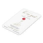 美しい&ザビーストセーブ・ザ・デート案内 マグネット (左側)